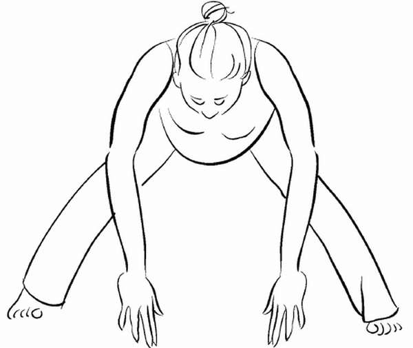 Прасарита Падоттанасана – наклон вперед с широко расставленными ногами