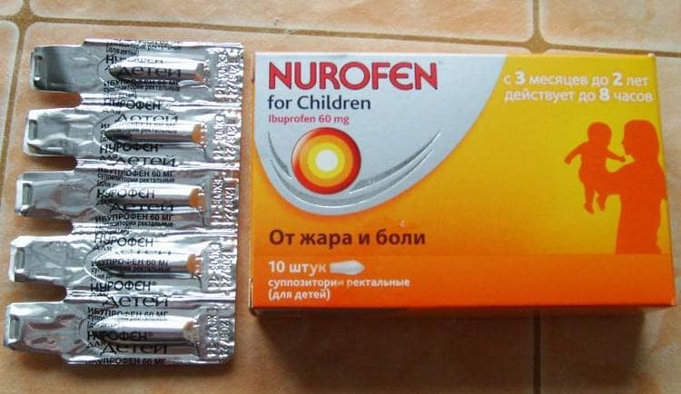 Одним из популярных и эффективных аналогов лекарства является Нурофен в суппозиториях для детей.