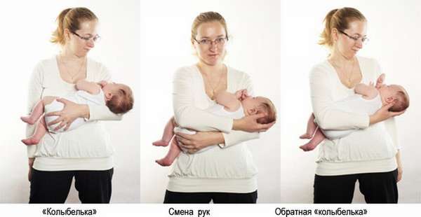 Посмотрите, как правильно держать новорожденного на руках.