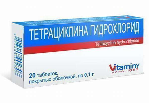 Таблетки тетрацикилна гидрохлорида